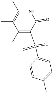 4,5,6-trimethyl-3-[(4-methylphenyl)sulfonyl]-2(1H)-pyridinone 구조식 이미지