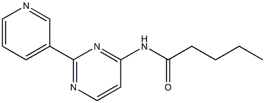 N-[2-(3-pyridinyl)-4-pyrimidinyl]pentanamide 구조식 이미지