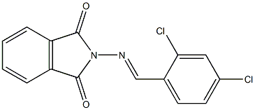2-[(2,4-dichlorobenzylidene)amino]isoindoline-1,3-dione Structure