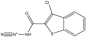 3-[(3-chlorobenzo[b]thiophen-2-yl)carbonyl]triaz-1-yn-2-ium 구조식 이미지