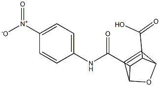 3-[(4-nitroanilino)carbonyl]-7-oxabicyclo[2.2.1]hept-5-ene-2-carboxylic acid 구조식 이미지