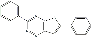 3,6-diphenylthieno[2,3-e][1,2,4]triazine 구조식 이미지