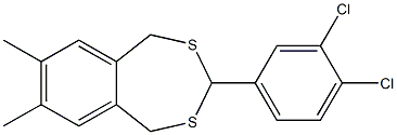 3-(3,4-dichlorophenyl)-7,8-dimethyl-1,5-dihydro-2,4-benzodithiepine Structure