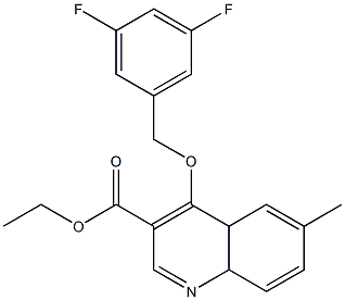 ethyl 4-[(3,5-difluorobenzyl)oxy]-6-methyl-4a,8a-dihydro-3-quinolinecarboxylate Structure