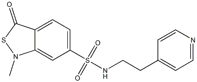 N6-[2-(4-pyridyl)ethyl]-1-methyl-3-oxo-1,3-dihydrobenzo[c]isothiazole-6-sulfonamide 구조식 이미지