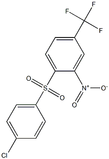 1-[(4-chlorophenyl)sulfonyl]-2-nitro-4-(trifluoromethyl)benzene Structure