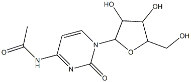 N1-{1-[3,4-dihydroxy-5-(hydroxymethyl)tetrahydrofuran-2-yl]-2-oxo-1,2-dihydropyrimidin-4-yl}acetamide 구조식 이미지