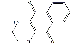 2-chloro-3-(isopropylamino)naphthoquinone 구조식 이미지