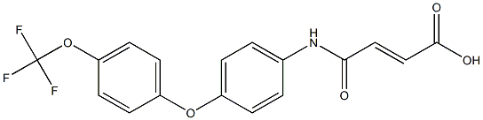 4-oxo-4-{4-[4-(trifluoromethoxy)phenoxy]anilino}but-2-enoic acid 구조식 이미지