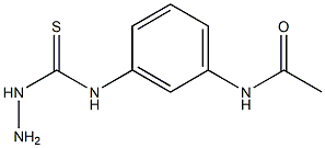 N-{3-[(hydrazinocarbonothioyl)amino]phenyl}acetamide 구조식 이미지