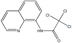 N1-(8-quinolyl)-2,2,2-trichloroacetamide 구조식 이미지