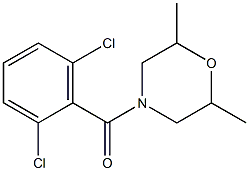 (2,6-dichlorophenyl)(2,6-dimethylmorpholino)methanone Structure
