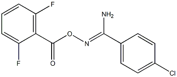 O1-(2,6-difluorobenzoyl)-4-chlorobenzene-1-carbohydroximamide 구조식 이미지