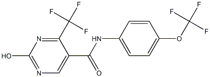 N5-[4-(trifluoromethoxy)phenyl]-2-hydroxy-4-(trifluoromethyl)pyrimidine-5-carboxamide Structure