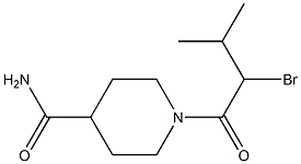 1-(2-bromo-3-methylbutanoyl)piperidine-4-carboxamide 구조식 이미지