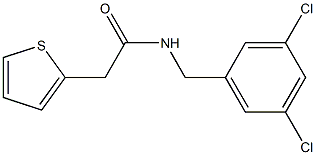 N1-(3,5-dichlorobenzyl)-2-(2-thienyl)acetamide 구조식 이미지