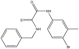 2-(benzylamino)-N-(4-bromo-3-methylphenyl)-2-thioxoacetamide 구조식 이미지