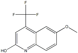 6-methoxy-4-(trifluoromethyl)-2-quinolinol Structure