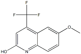 6-methoxy-4-(trifluoromethyl)-2-quinolinol 구조식 이미지