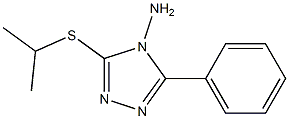 3-(isopropylsulfanyl)-5-phenyl-4H-1,2,4-triazol-4-amine 구조식 이미지