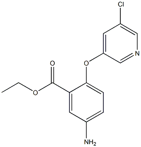 ethyl 5-amino-2-[(5-chloro-3-pyridyl)oxy]benzoate Structure