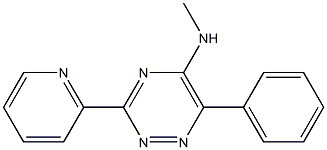 N-methyl-6-phenyl-3-(2-pyridinyl)-1,2,4-triazin-5-amine Structure