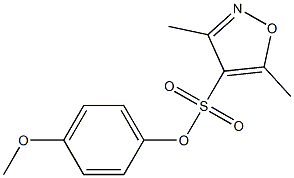 4-methoxyphenyl 3,5-dimethylisoxazole-4-sulfonate 구조식 이미지