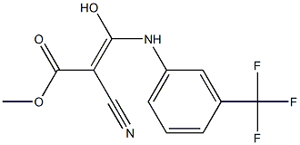 methyl (Z)-2-cyano-3-hydroxy-3-[3-(trifluoromethyl)anilino]-2-propenoate 구조식 이미지