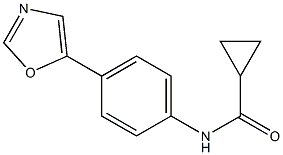 N1-[4-(1,3-oxazol-5-yl)phenyl]cyclopropane-1-carboxamide 구조식 이미지