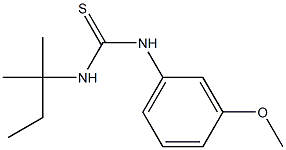 N-(3-methoxyphenyl)-N'-(tert-pentyl)thiourea 구조식 이미지