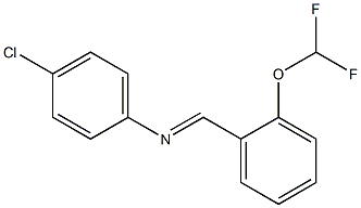 N1-[2-(difluoromethoxy)benzylidene]-4-chloroaniline Structure