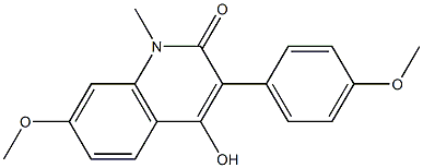 4-hydroxy-7-methoxy-3-(4-methoxyphenyl)-1-methyl-1,2-dihydroquinolin-2-one Structure