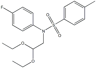 N1-(2,2-diethoxyethyl)-N1-(4-fluorophenyl)-4-methylbenzene-1-sulfonamide 구조식 이미지