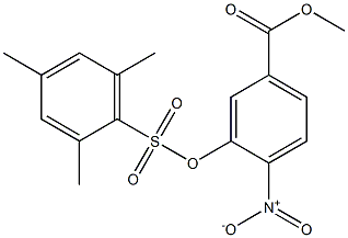 methyl 3-[(mesitylsulfonyl)oxy]-4-nitrobenzenecarboxylate Structure