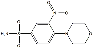 4-morpholino-3-nitrobenzene-1-sulfonamide Structure