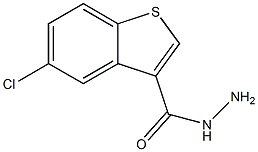 5-Chlorobenzo[b]thiophene-3-carboxylic acid hydrazide Structure