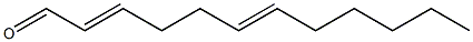 dodeca-2,6-dienal Structure