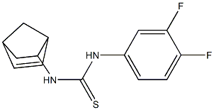 N-bicyclo[2.2.1]hept-5-en-2-yl-N'-(3,4-difluorophenyl)thiourea 구조식 이미지