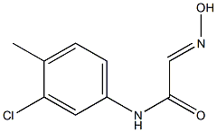 N1-(3-chloro-4-methylphenyl)-2-hydroxyiminoacetamide 구조식 이미지