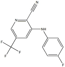 3-(4-fluoroanilino)-5-(trifluoromethyl)-2-pyridinecarbonitrile 구조식 이미지