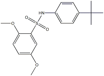 N1-[4-(tert-butyl)phenyl]-2,5-dimethoxybenzene-1-sulfonamide Structure