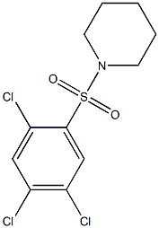 1-[(2,4,5-trichlorophenyl)sulfonyl]piperidine Structure