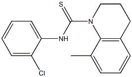 N1-(2-chlorophenyl)-8-methyl-1,2,3,4-tetrahydroquinoline-1-carbothioamide Structure