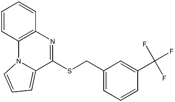 4-{[3-(trifluoromethyl)benzyl]thio}pyrrolo[1,2-a]quinoxaline Structure