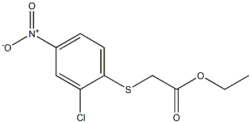 ethyl 2-[(2-chloro-4-nitrophenyl)thio]acetate 구조식 이미지