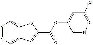 5-chloro-3-pyridyl benzo[b]thiophene-2-carboxylate 구조식 이미지