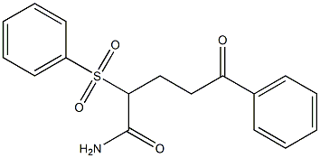 5-oxo-5-phenyl-2-(phenylsulfonyl)pentanamide 구조식 이미지