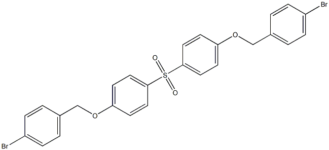 1-[(4-bromobenzyl)oxy]-4-({4-[(4-bromobenzyl)oxy]phenyl}sulfonyl)benzene Structure