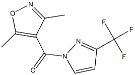 (3,5-dimethylisoxazol-4-yl)[3-(trifluoromethyl)-1H-pyrazol-1-yl]methanone Structure