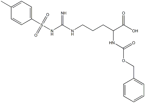 2-{[(benzyloxy)carbonyl]amino}-5-[(imino{[(4-methylphenyl)sulfonyl]amino}methyl)amino]pentanoic acid Structure